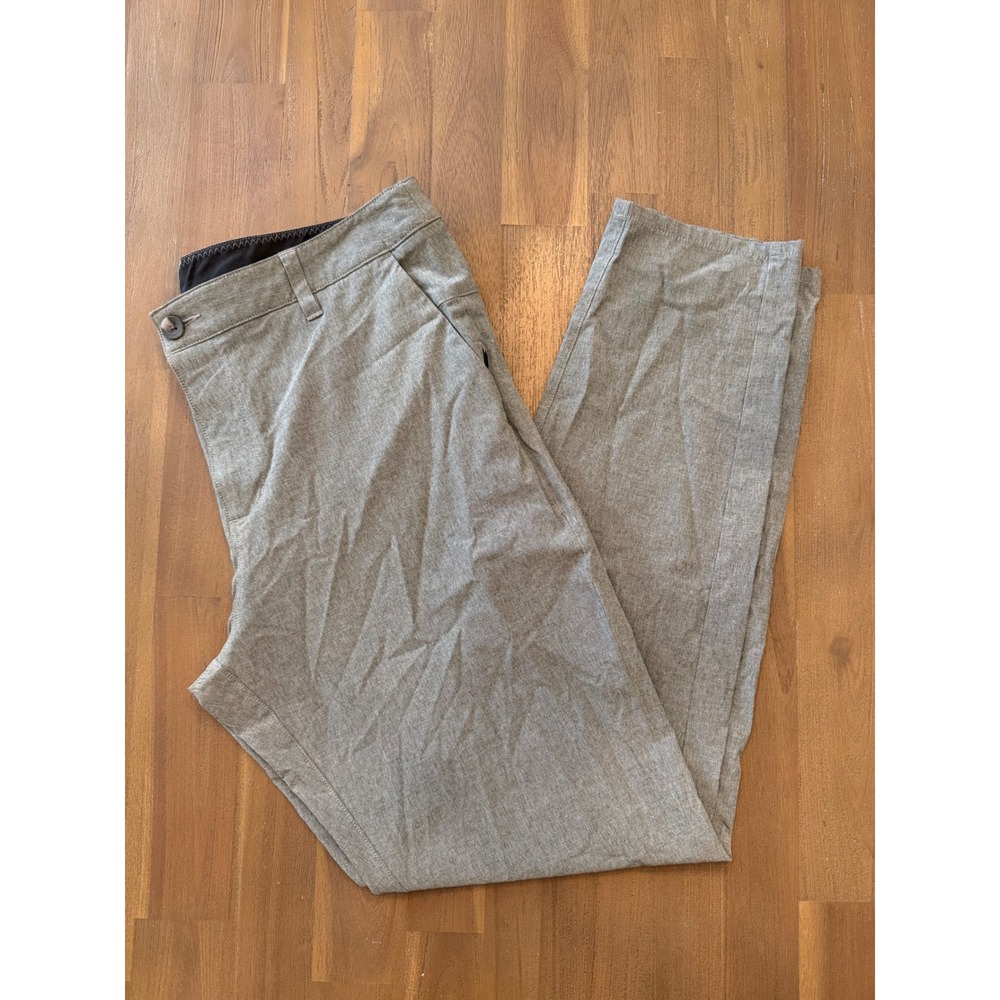 Vuori Meta Pant Mens 34 Grey Heather Performance Chino Stretch Trousers V430